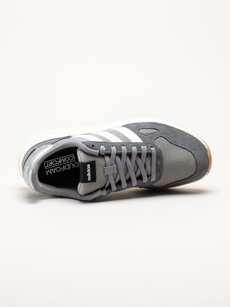 Adidas - Run 84 - Grå sneakers i mocka
