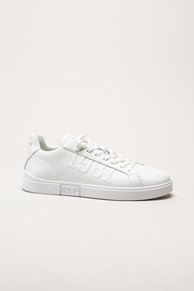Replay - Polys M 1981 2 - Vita minimalistiska sneakers i skinn