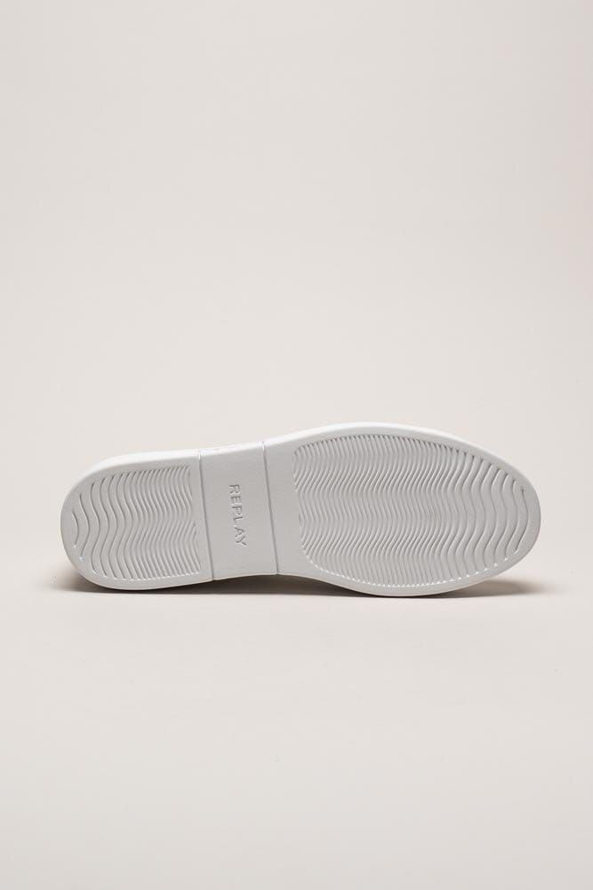 Replay - Polys M 1981 2 - Vita minimalistiska sneakers i skinn