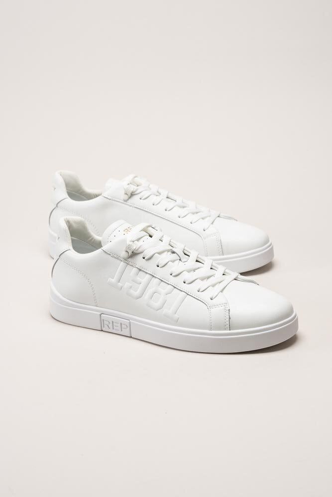 Replay - Polys M 1981 2 - Vita minimalistiska sneakers i skinn