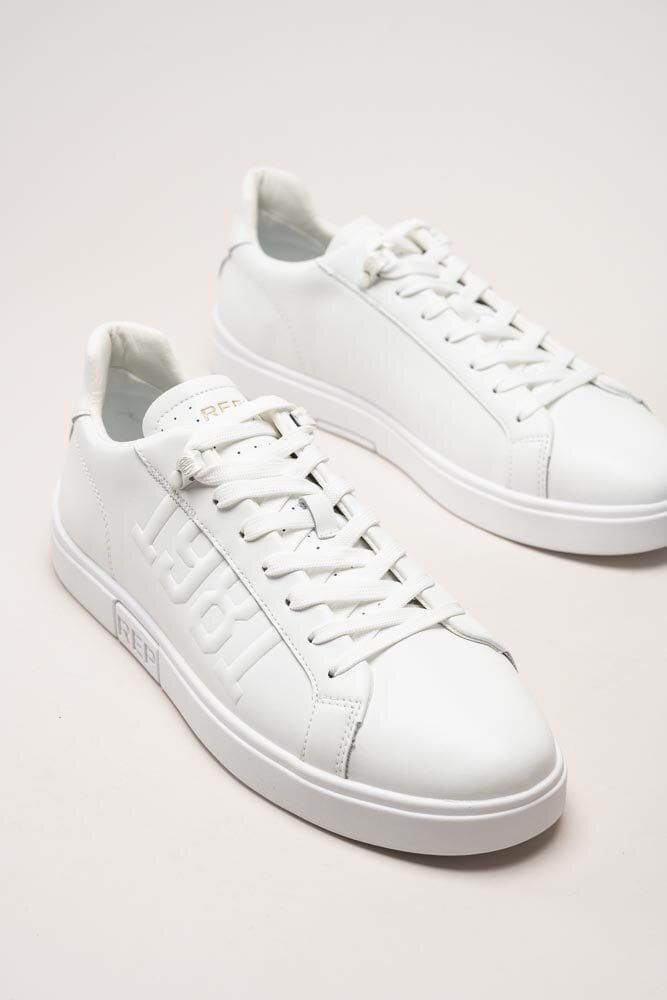 Replay - Polys M 1981 2 - Vita minimalistiska sneakers i skinn