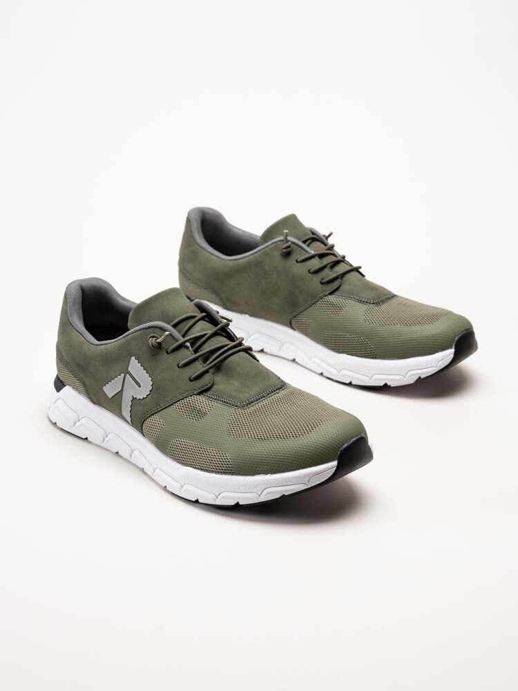 Rieker - Gröna sportskor i textil