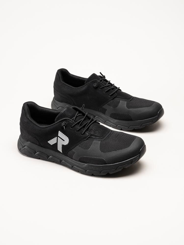 Rieker - Svarta sportskor i textil