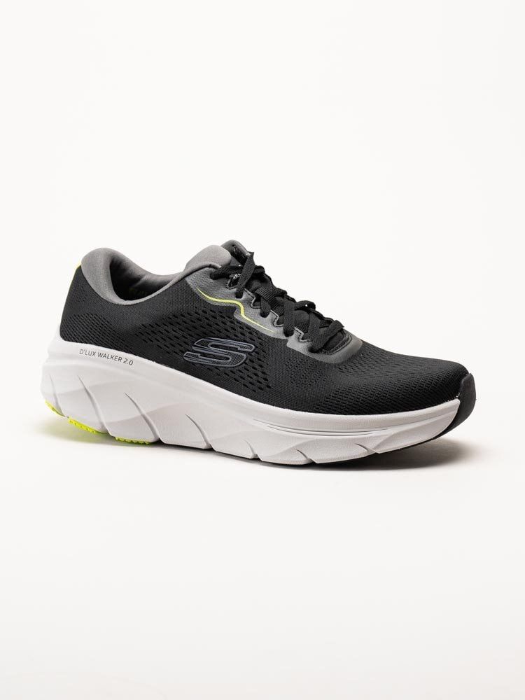 Skechers - DLux Walker 2.0 - Swave - Svarta sneakers i textil