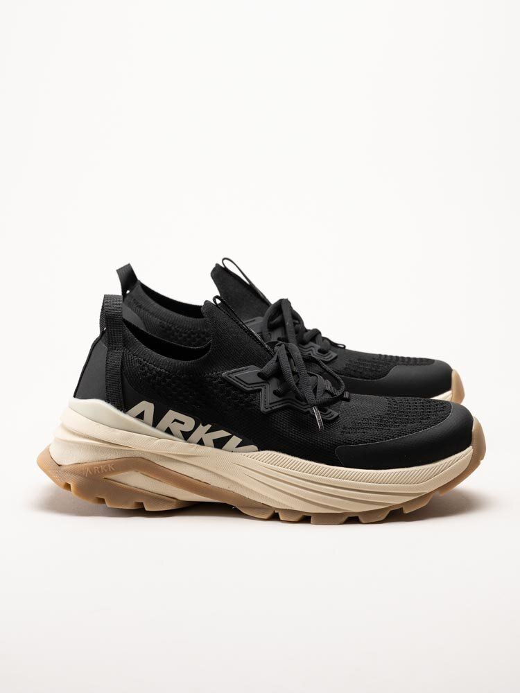 ARKK Copenhagen - Waste Zero Black - Svarta sportiga sneakers