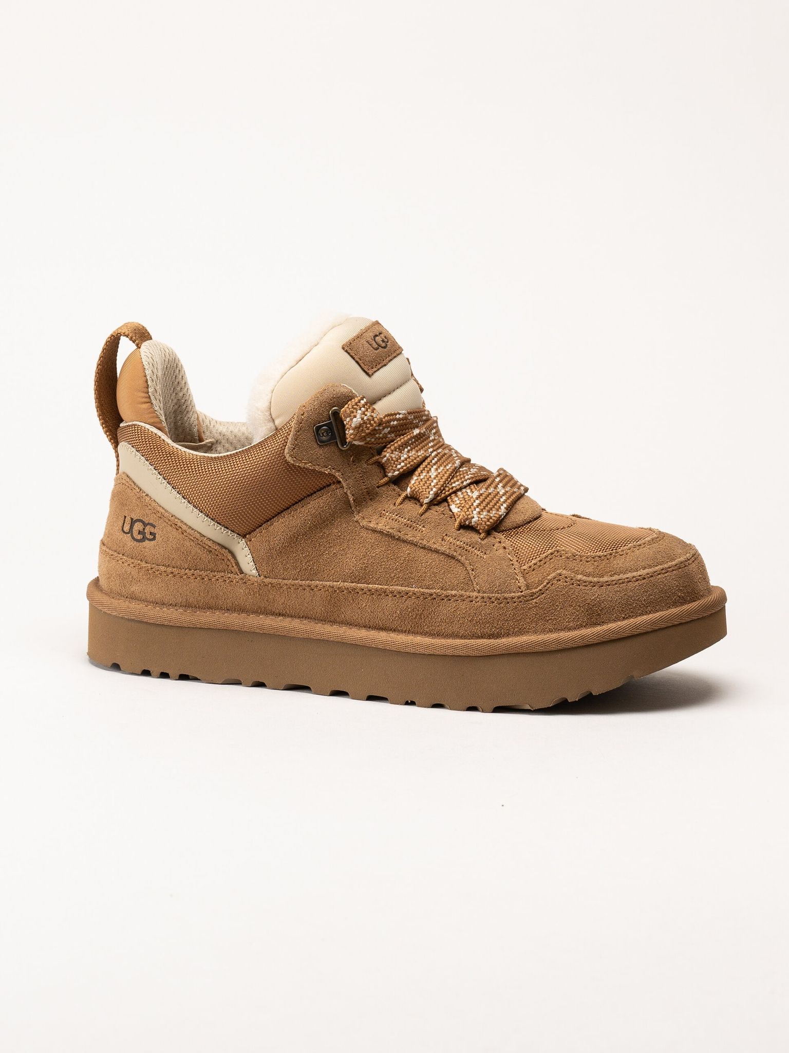 UGG - M Lowmel - Ljusbruna ullfodrade sneakers