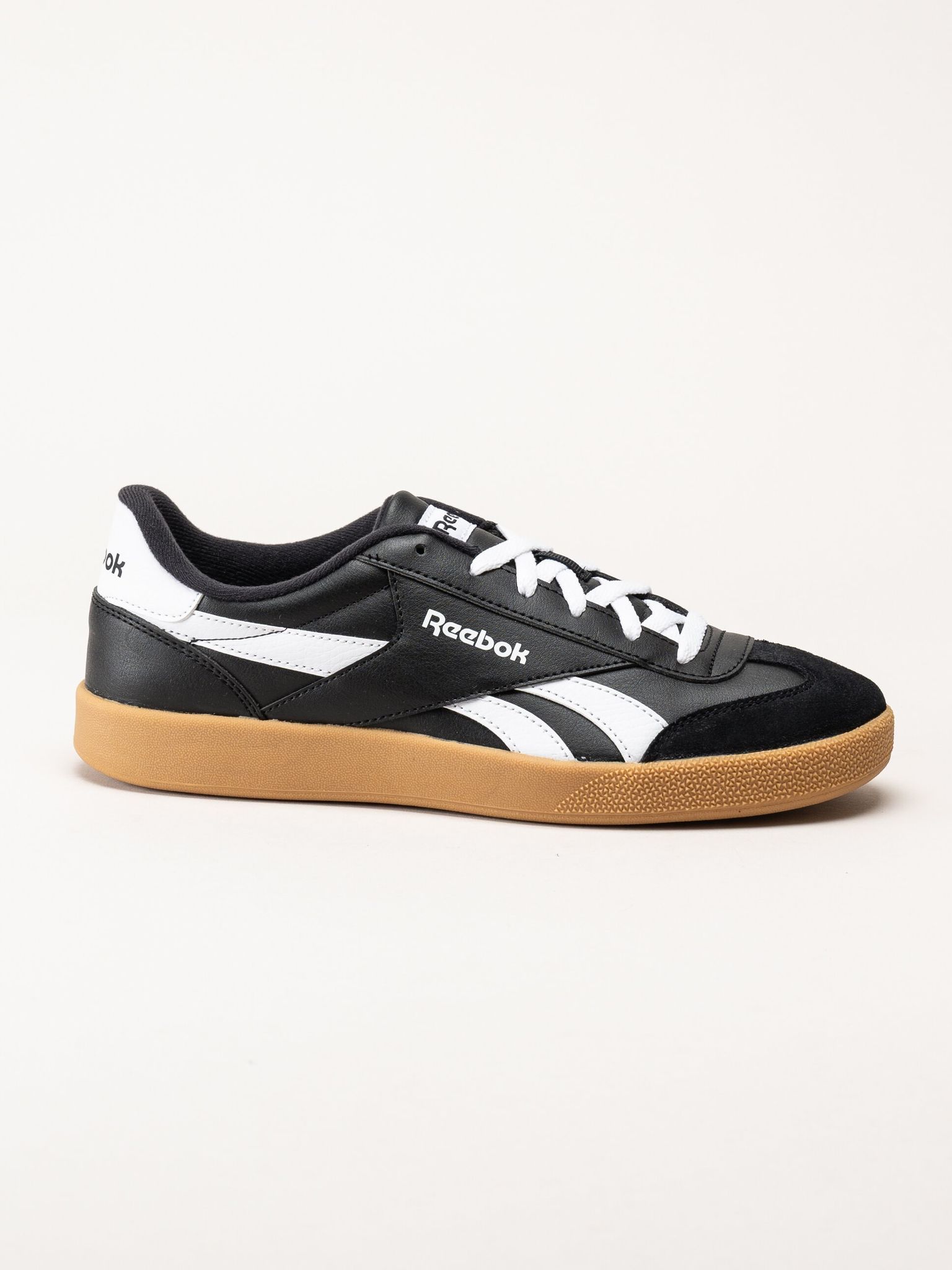 Reebok - Smash Edge S - Svarta sneakers i skinn och mocka