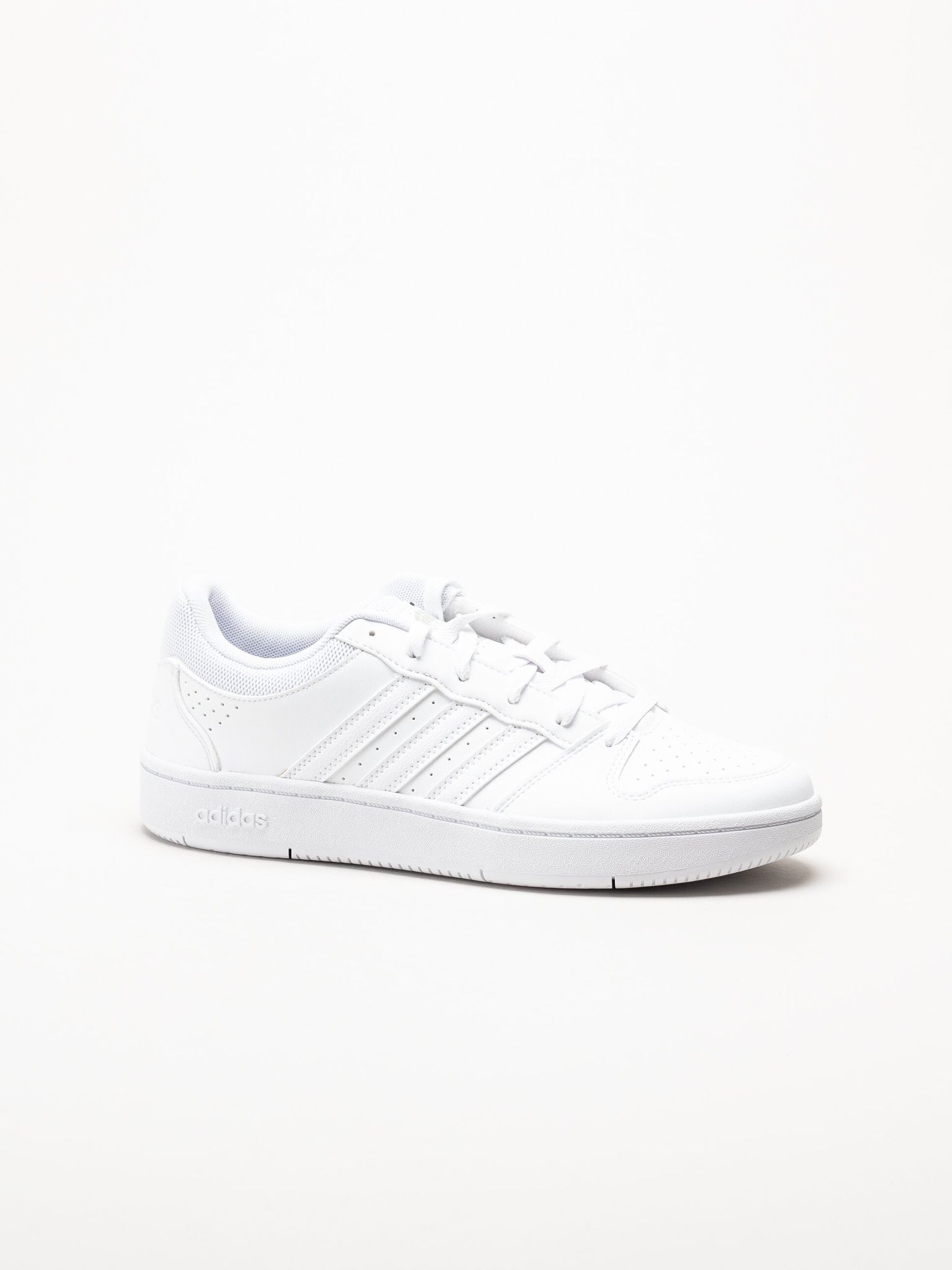 Adidas - Hoops Classic - Vita sneakers i skinnimitation