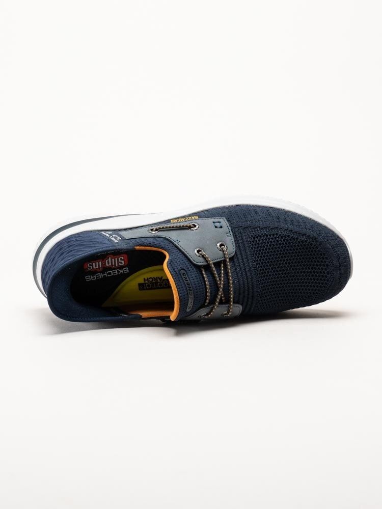 Skechers - Delson 3.0 - Roth - Blå slip-ins sneakers i mesh