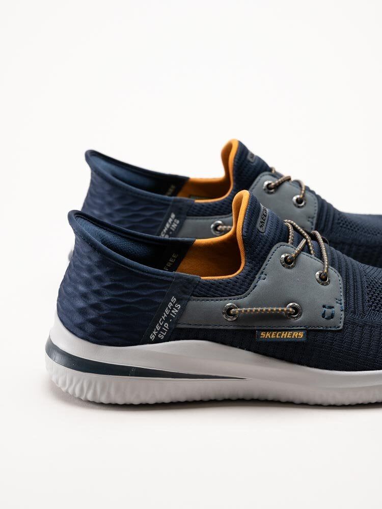 Skechers - Delson 3.0 - Roth - Blå slip-ins sneakers i mesh