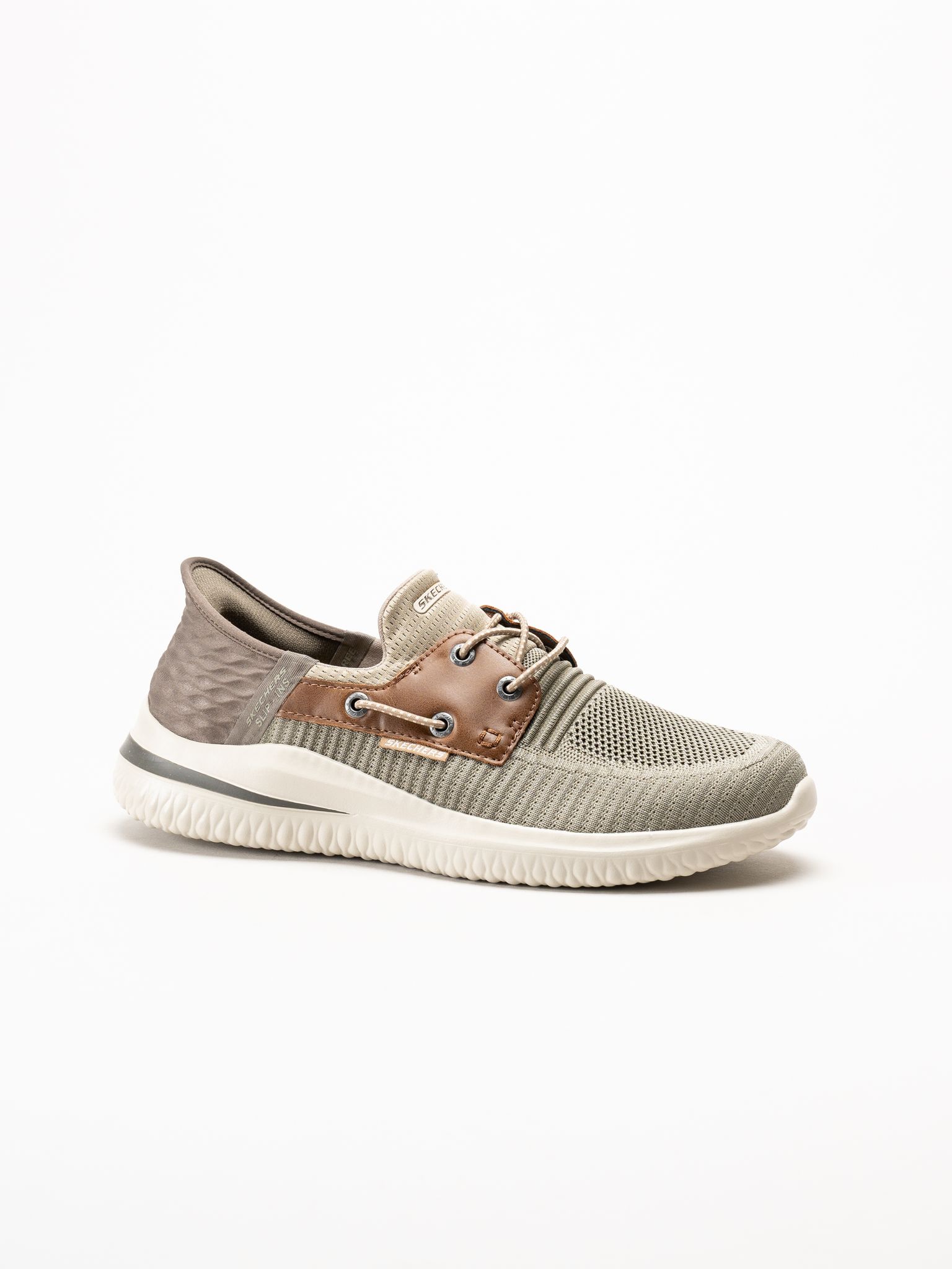 Skechers - Slip-Ins Delson 3.0 - Roth - Kakifärgade slip-ins sneakers