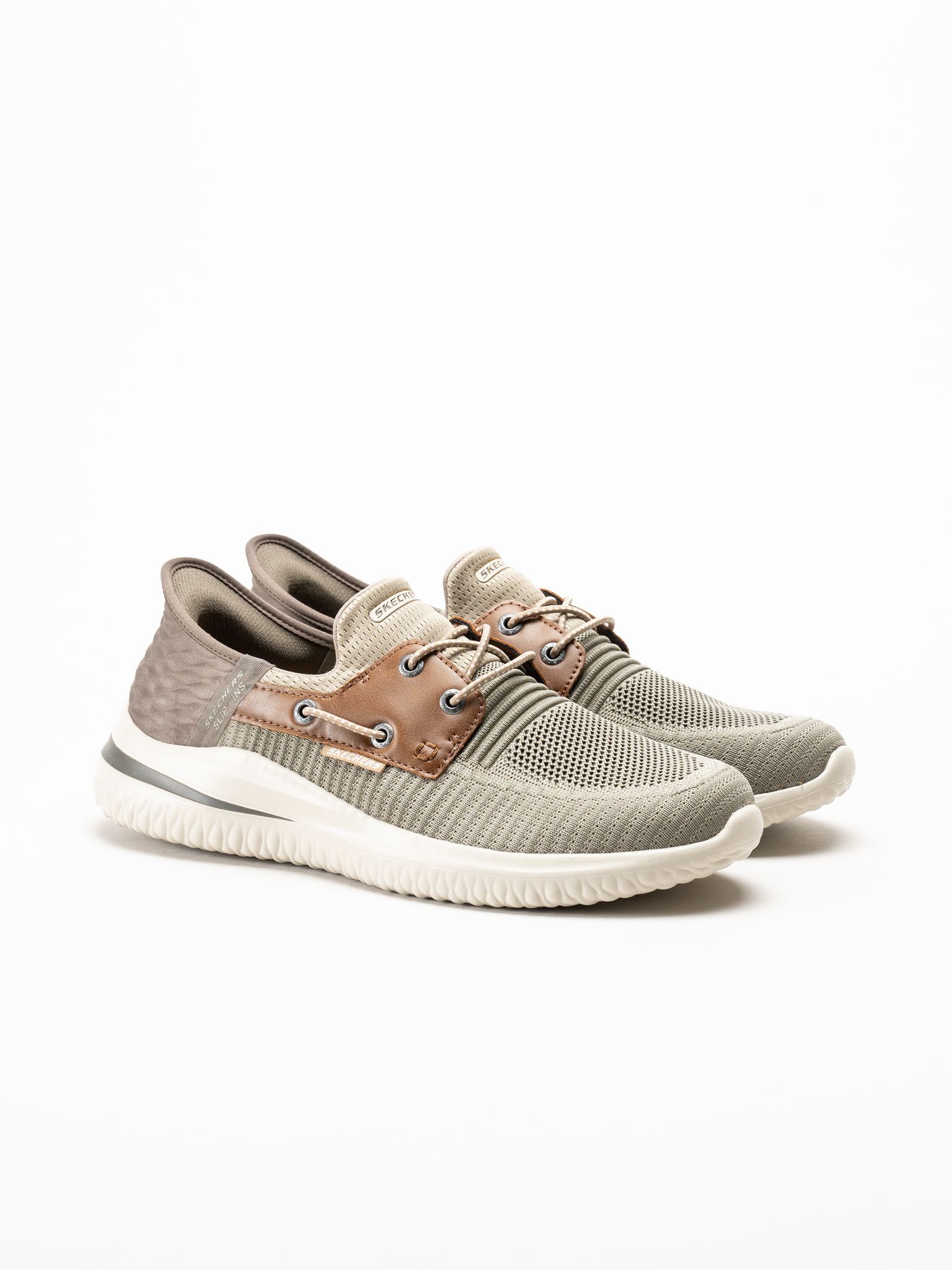 Skechers - Slip-Ins Delson 3.0 - Roth - Kakifärgade slip-ins sneakers