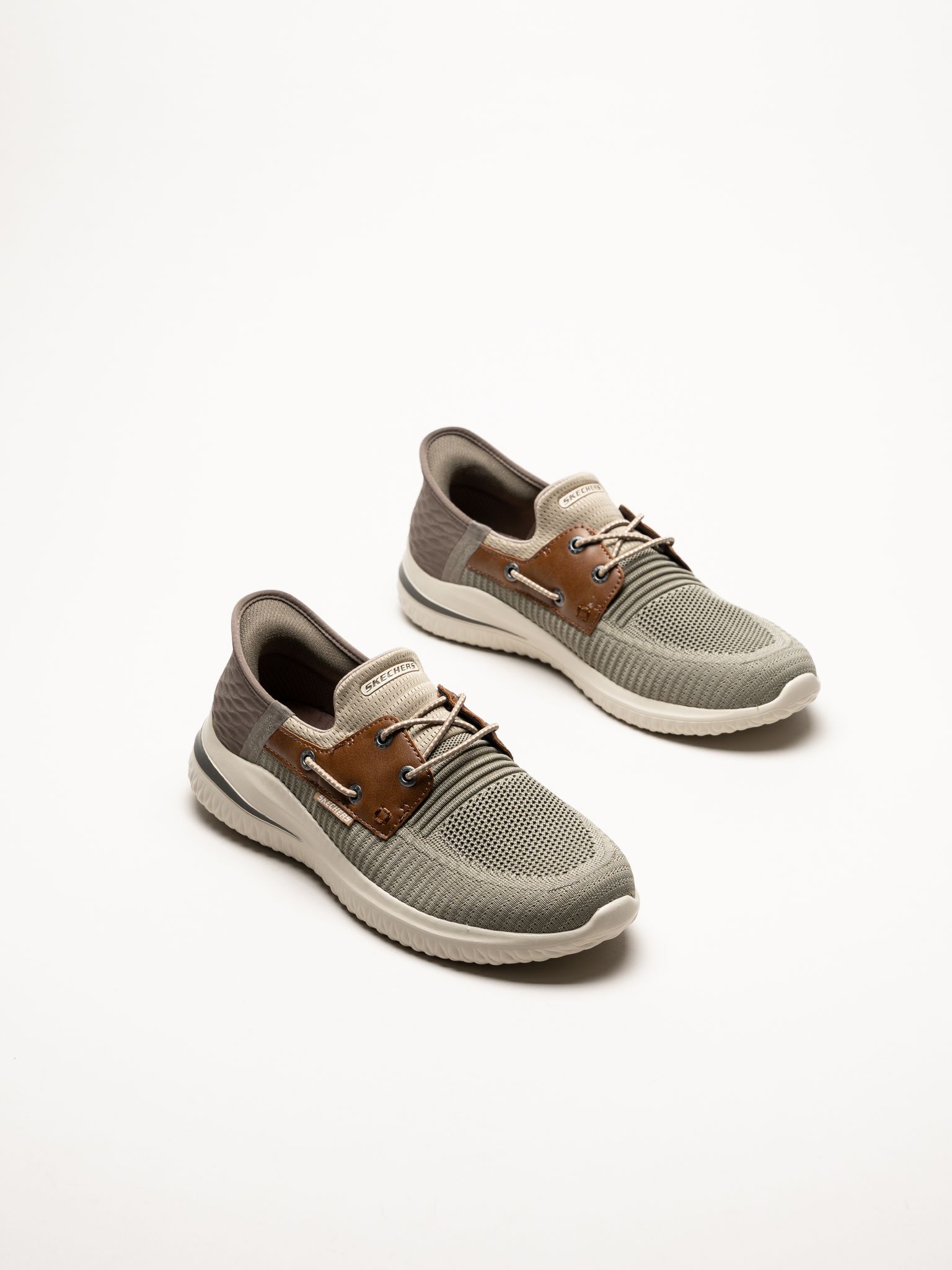 Skechers - Slip-Ins Delson 3.0 - Roth - Kakifärgade slip-ins sneakers