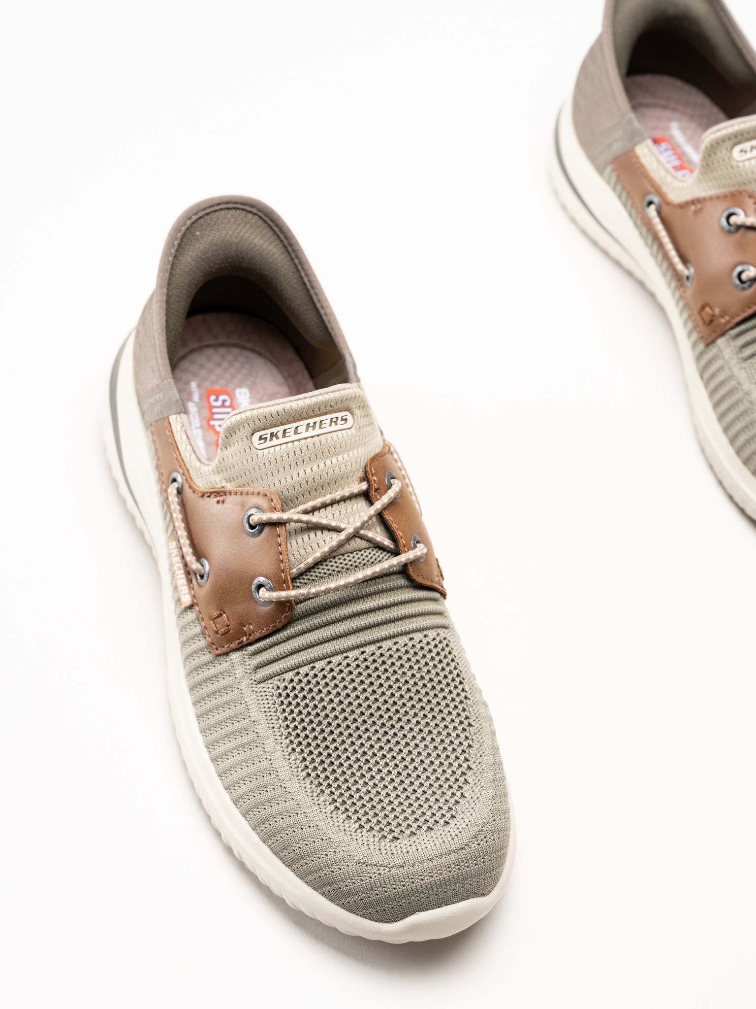 Skechers - Slip-Ins Delson 3.0 - Roth - Kakifärgade slip-ins sneakers