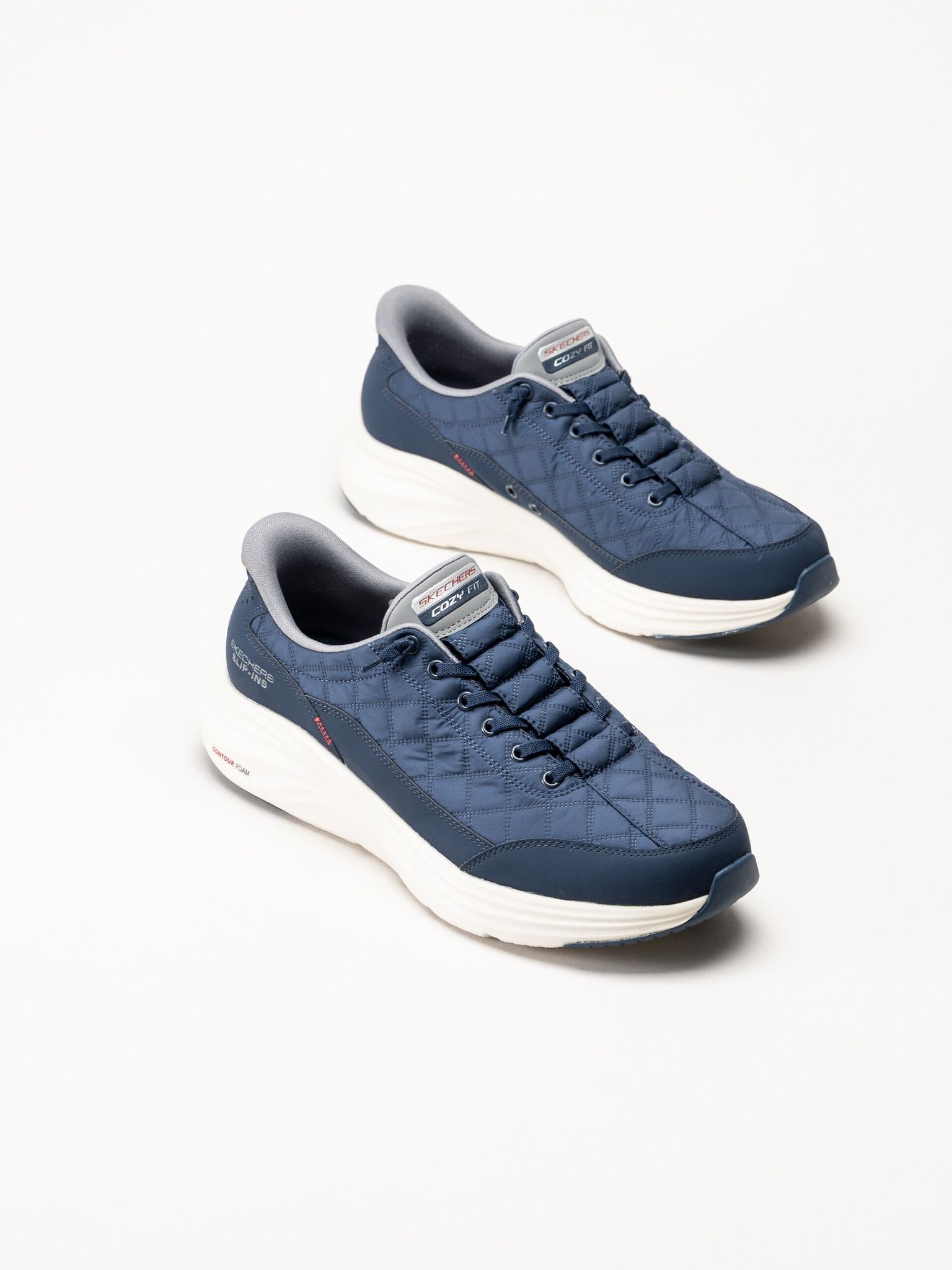 Skechers - Contour Foam - Marinblå slip-ins sneakers