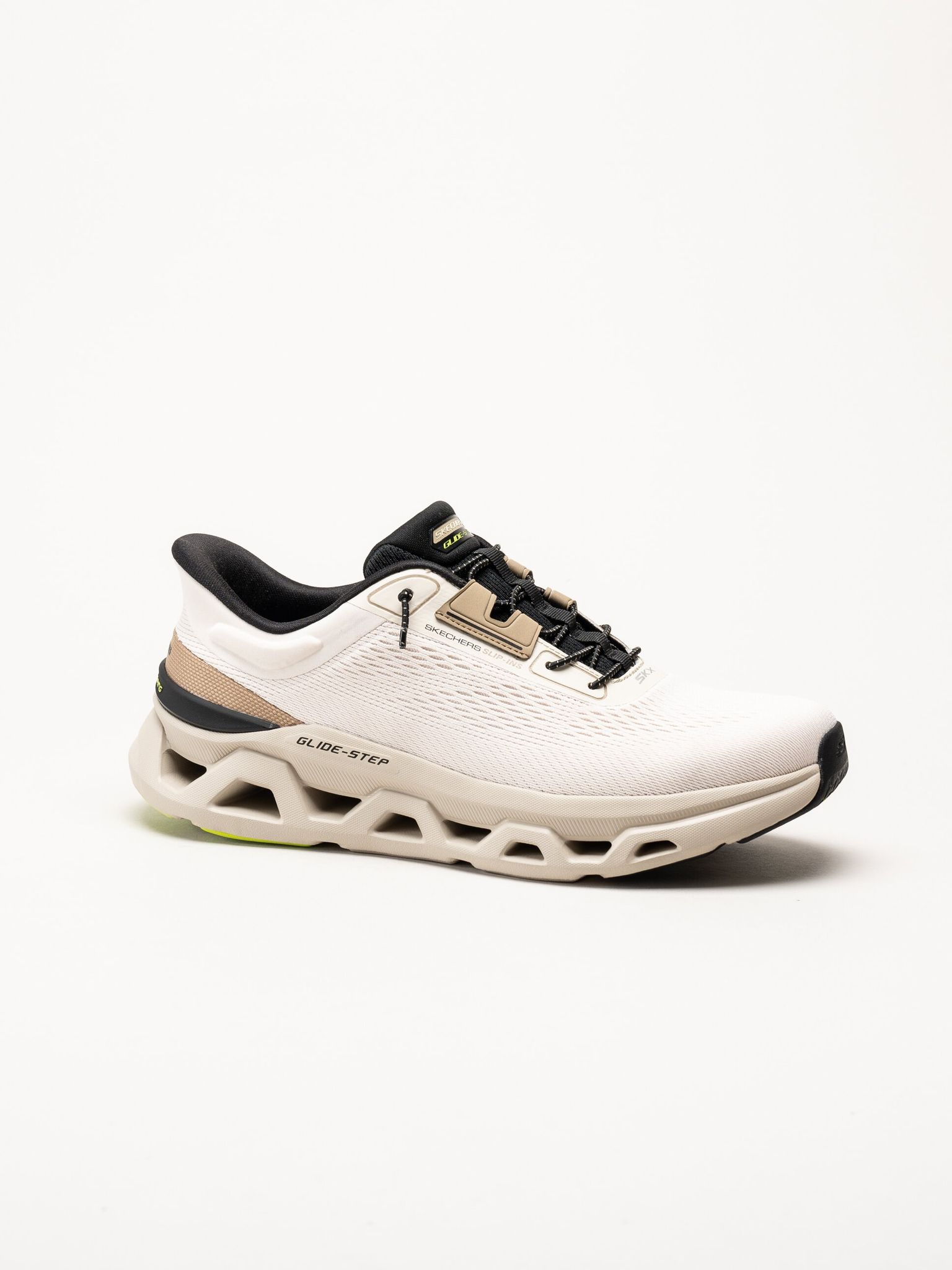 Skechers - Glide Step Altus - Beige slip-ins sneakers i mesh