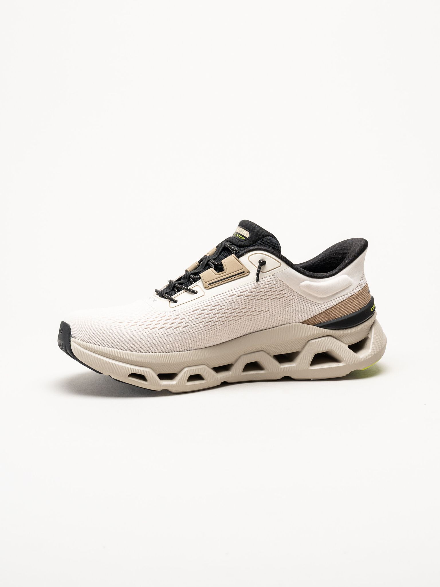 Skechers - Glide Step Altus - Beige slip-ins sneakers i mesh