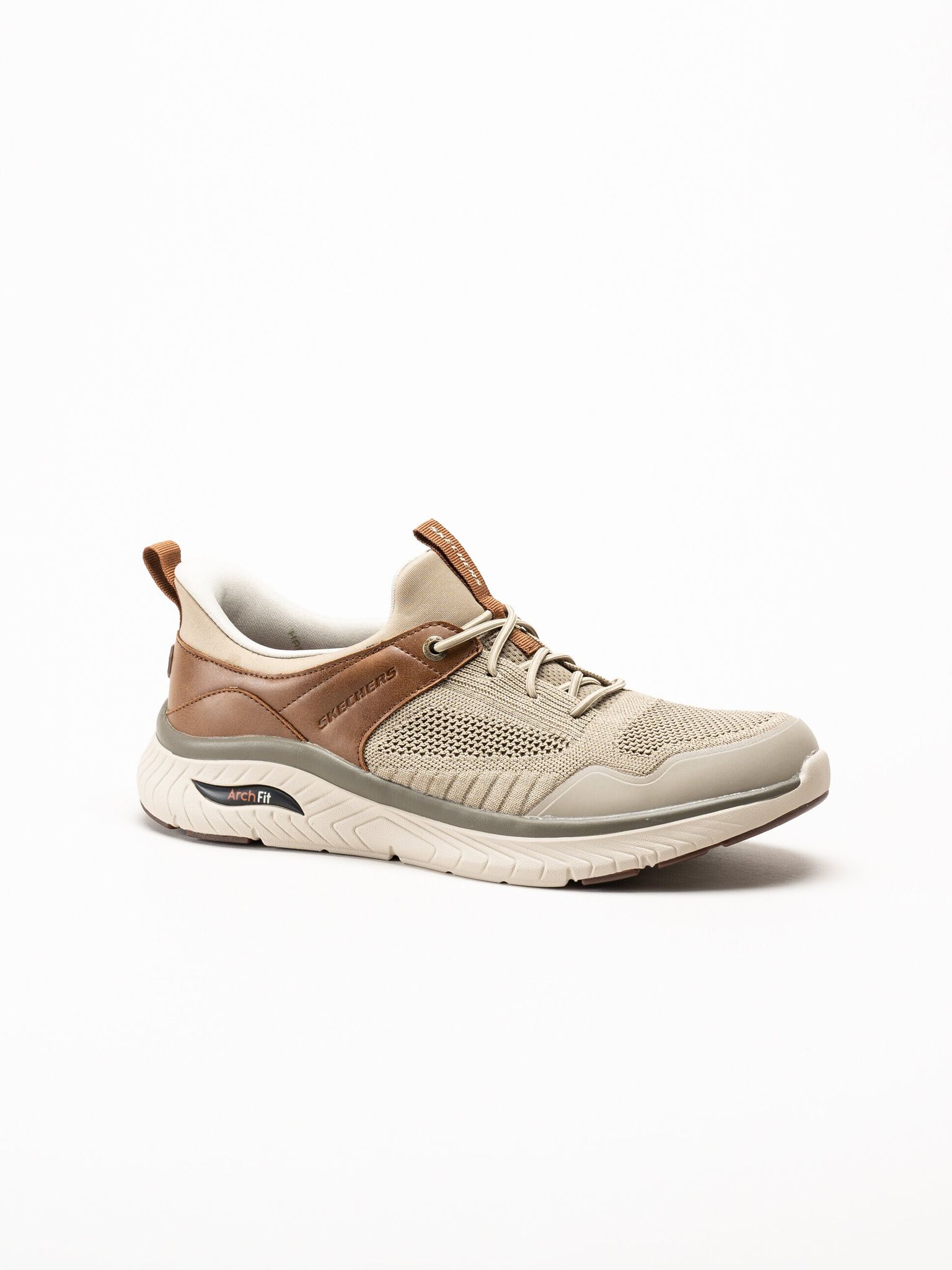 Skechers - Slip-Ins Relaxed Fit - Beige slip-ins sneakers i mesh