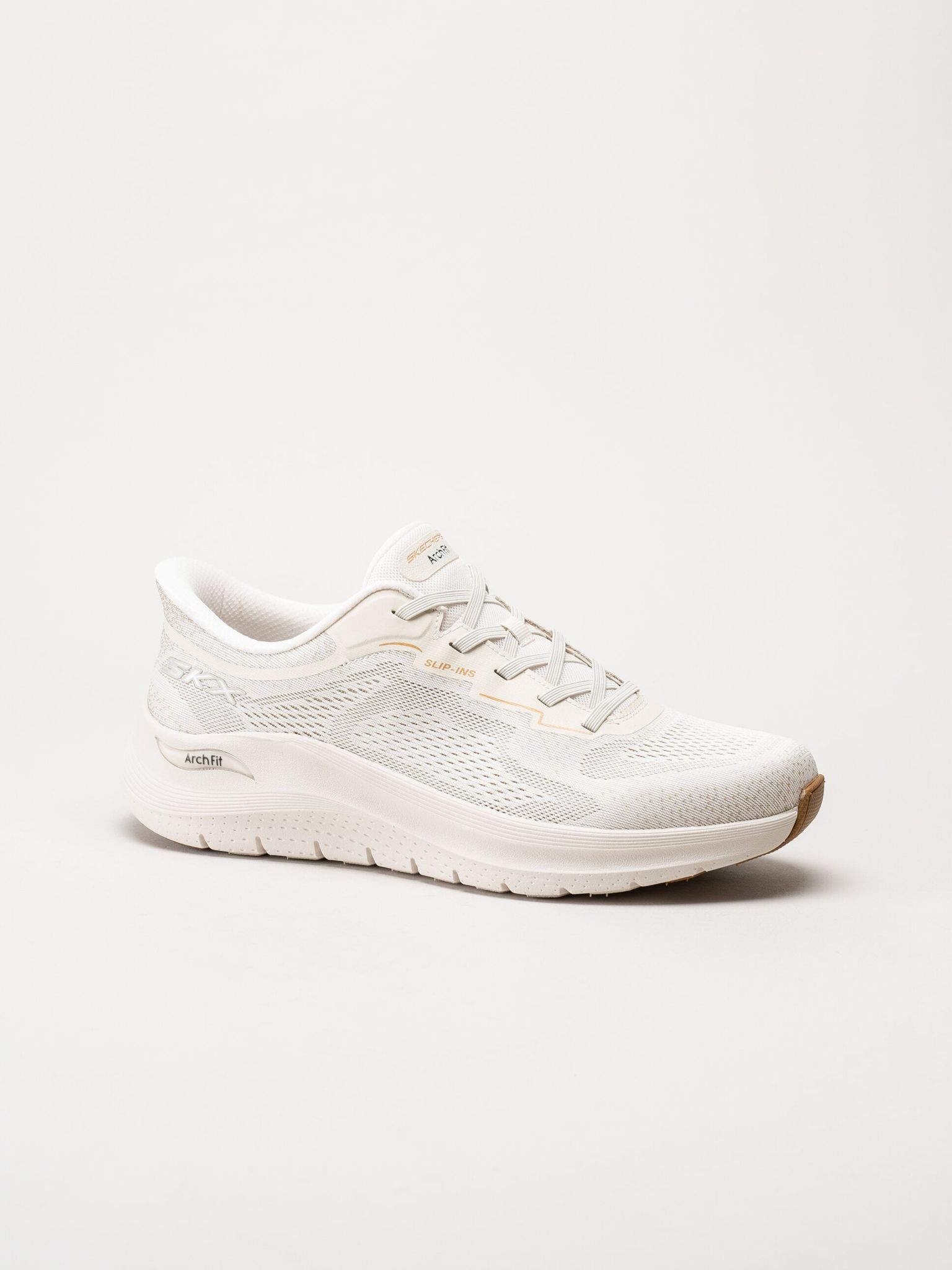 Skechers - Arch Fit 2.0 - Offwhite slip-ins sneakers i mesh