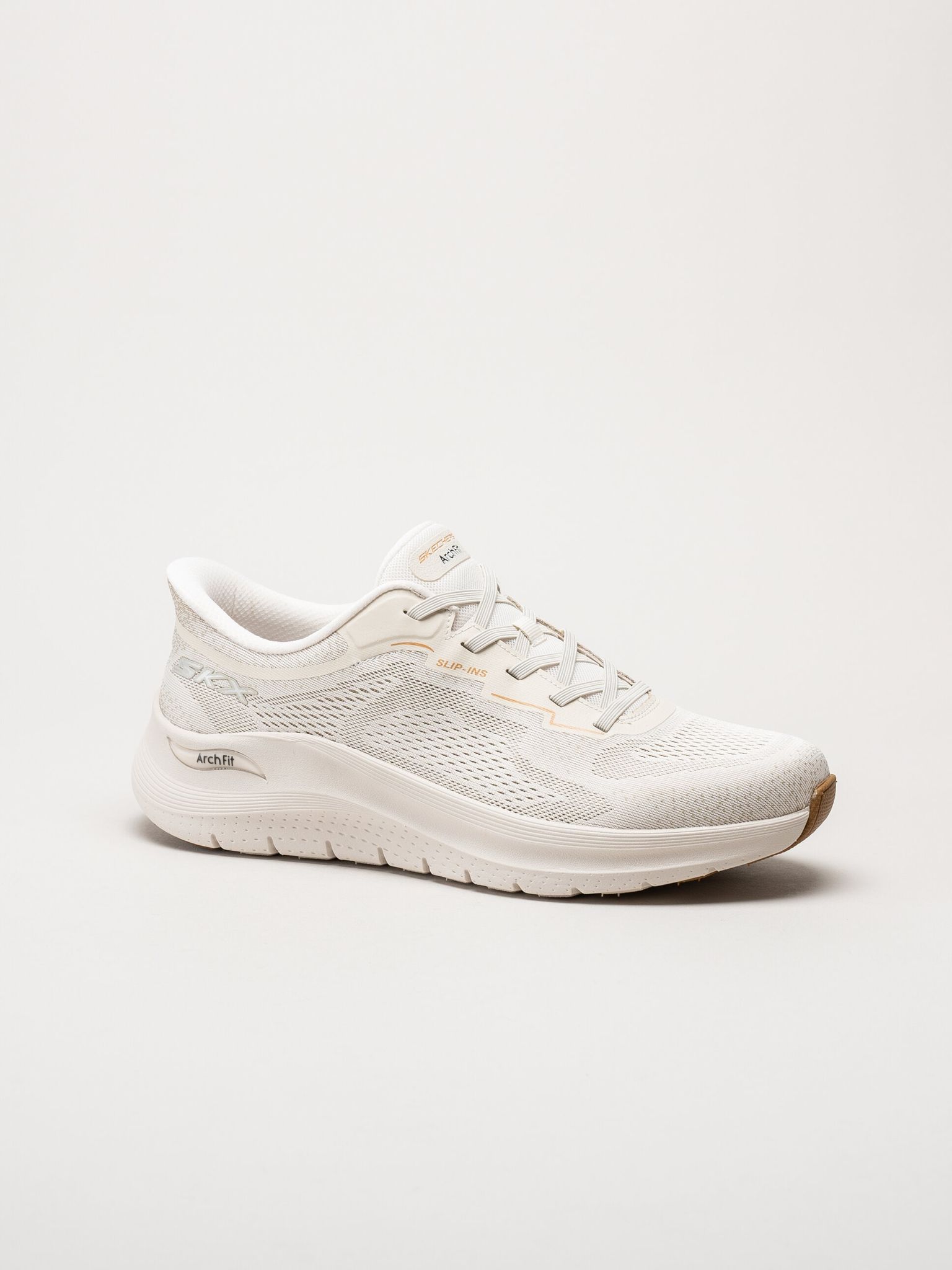 Skechers - Arch Fit 2.0 - Offwhite slip-ins sneakers i mesh