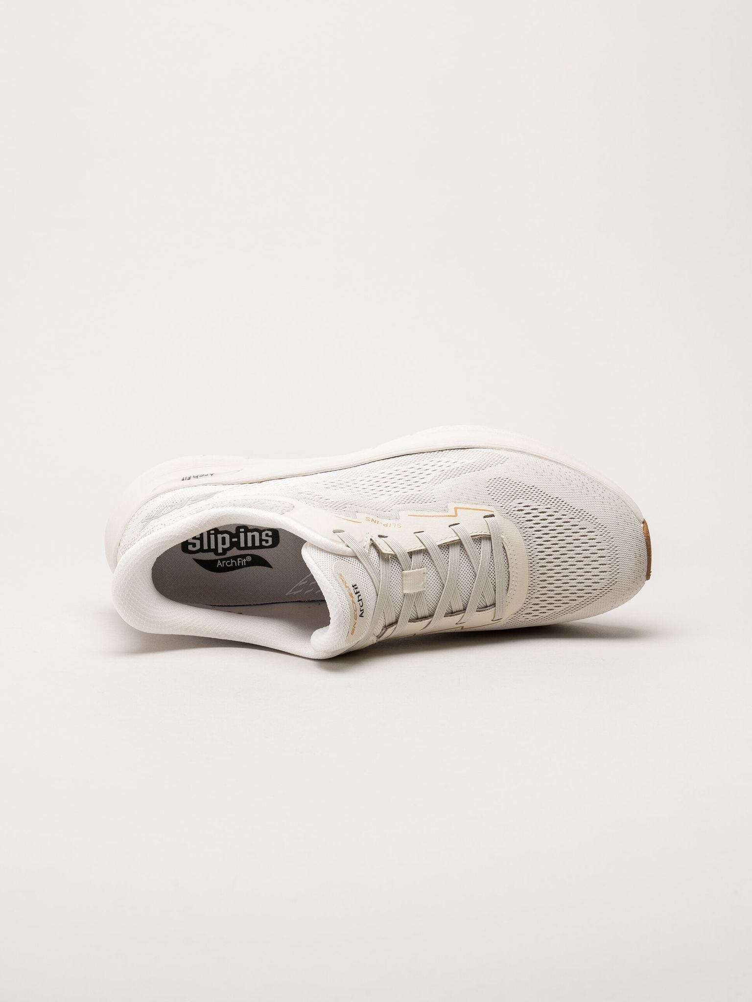 Skechers - Arch Fit 2.0 - Offwhite slip-ins sneakers i mesh