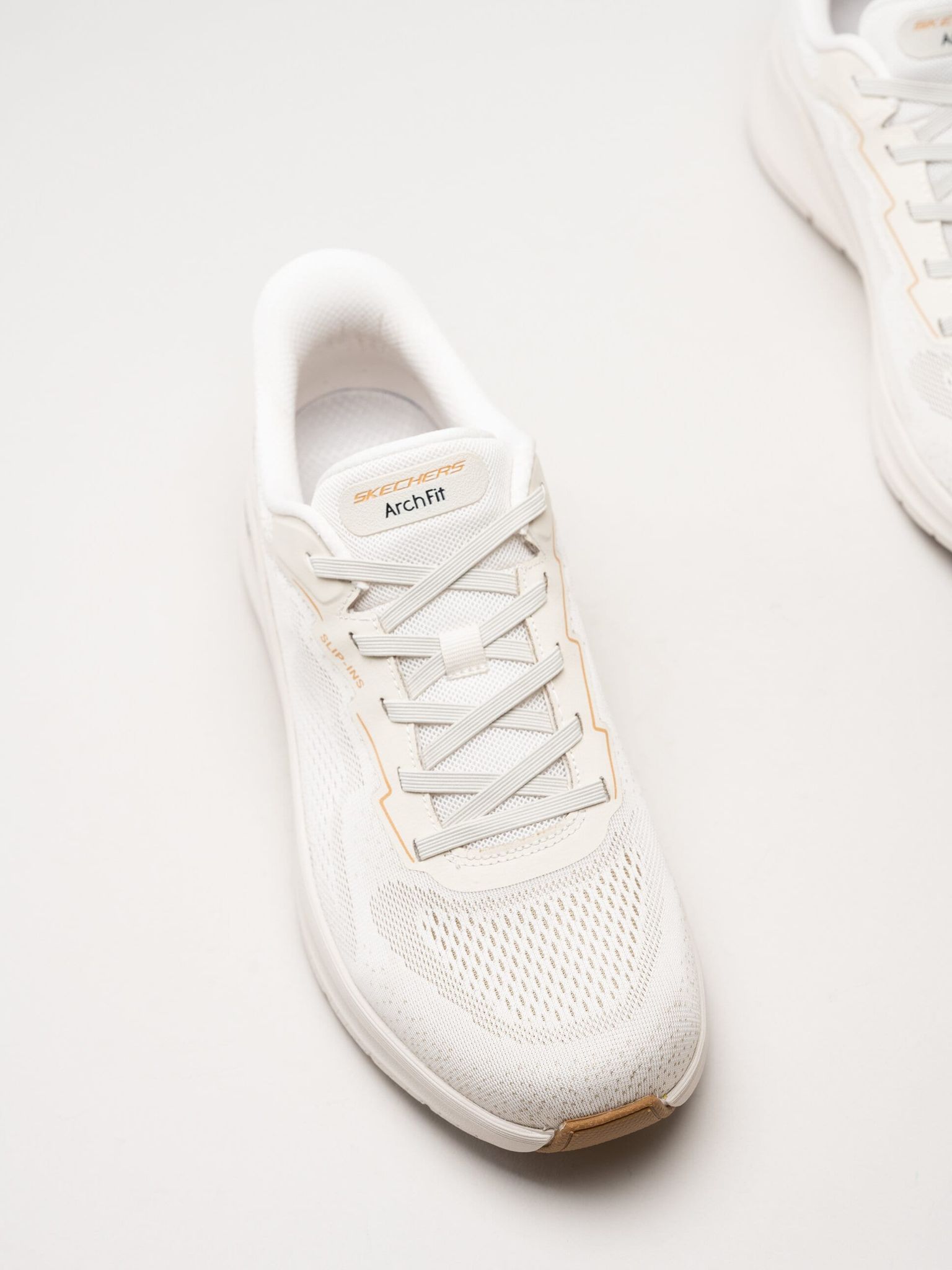 Skechers - Arch Fit 2.0 - Offwhite slip-ins sneakers i mesh