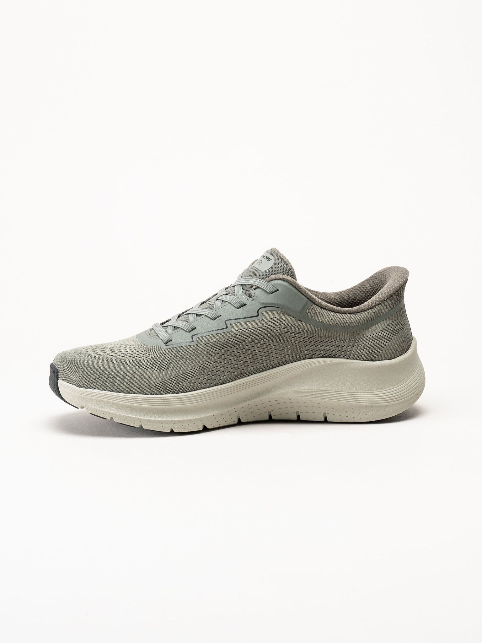 Skechers - Arch Fit 2.0 - Olivgröna slip-ins sneakers i mesh