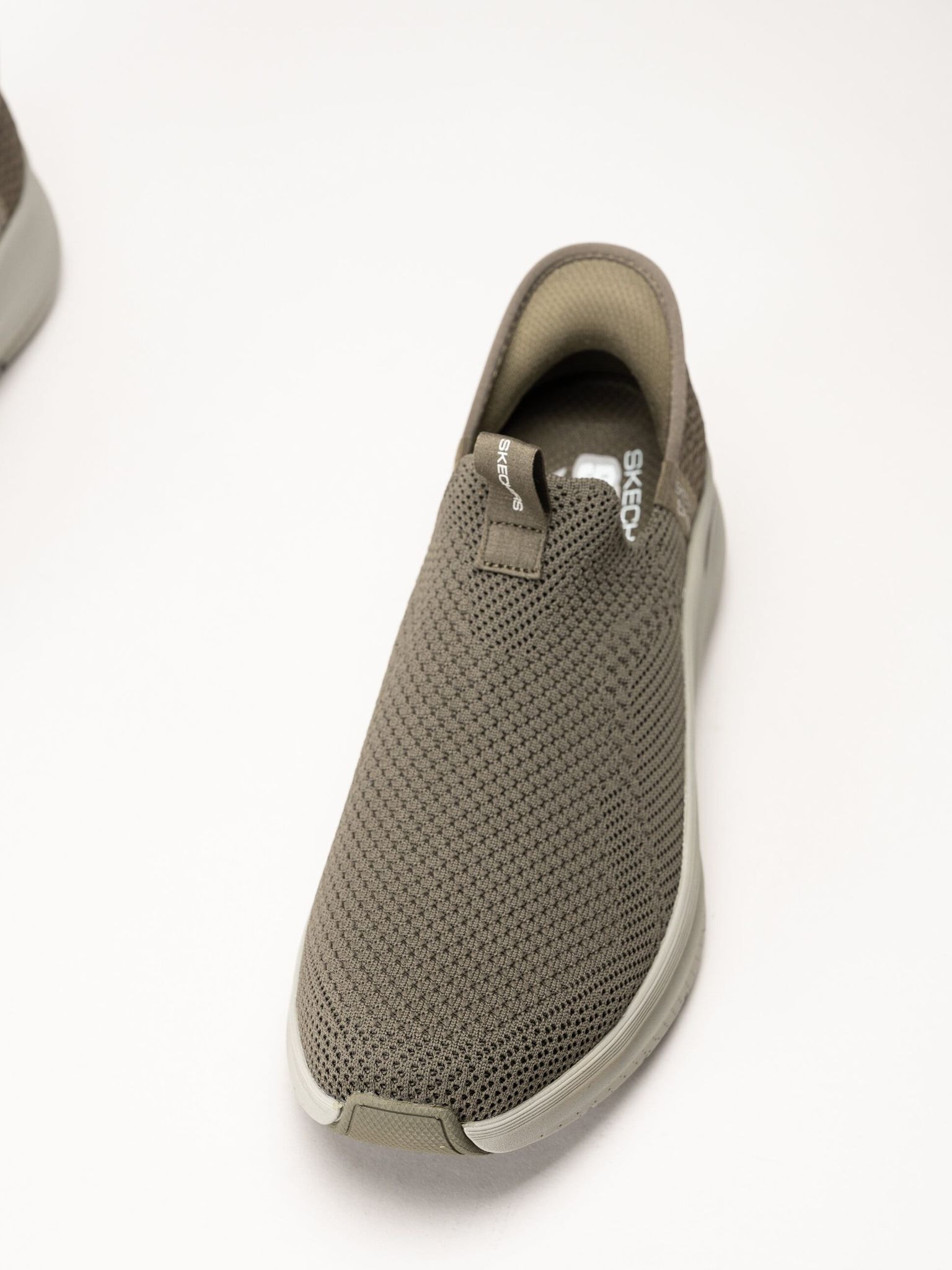Skechers - Arch Fit 2.0 Crayn - Gröna slip-ins sneakers i mesh