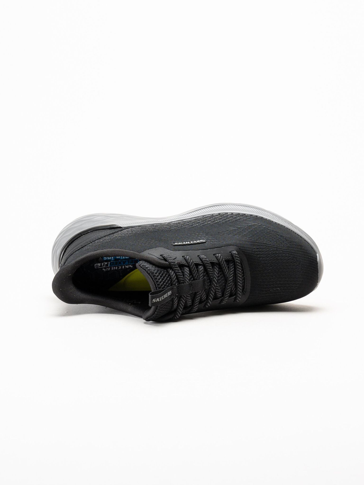 Skechers - Slip-Ins Garner - Svarta slip-ins sneakers i mesh