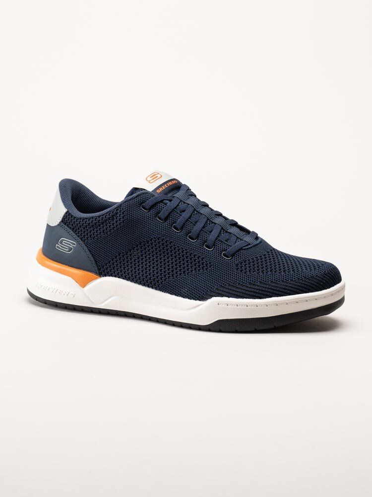 Skechers - Relaxed Fit Corliss Dorset - Mörkblå sneakers i textil