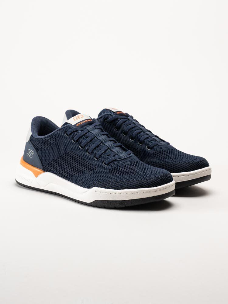 Skechers - Relaxed Fit Corliss Dorset - Mörkblå sneakers i textil