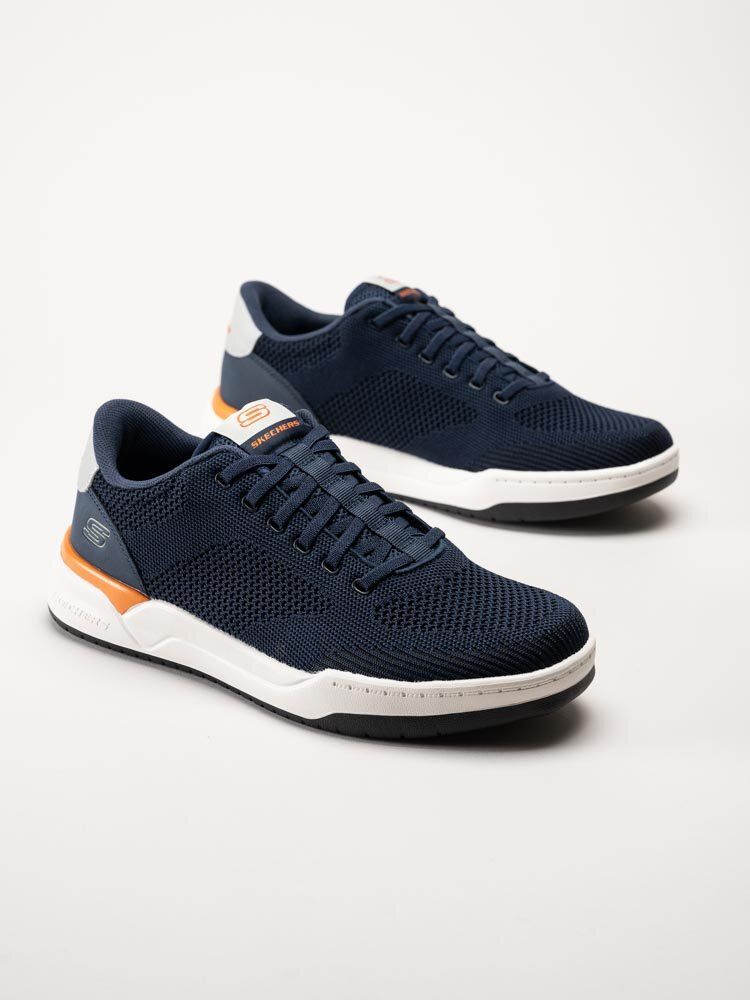 Skechers - Relaxed Fit Corliss Dorset - Mörkblå sneakers i textil