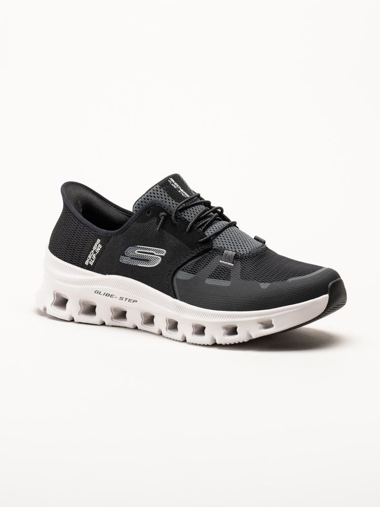 Skechers - Glide Step Pro - Svarta slip-ins sneakers i textil