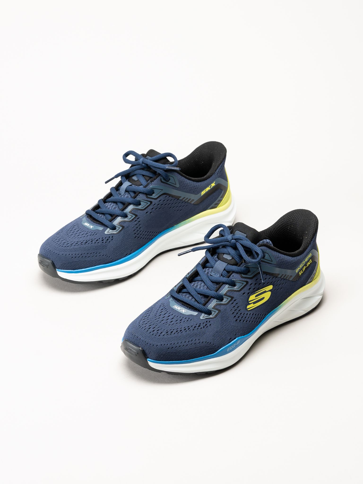 Skechers - Equalizer 6.0 - Marinblå slip ins sneakers i mesh