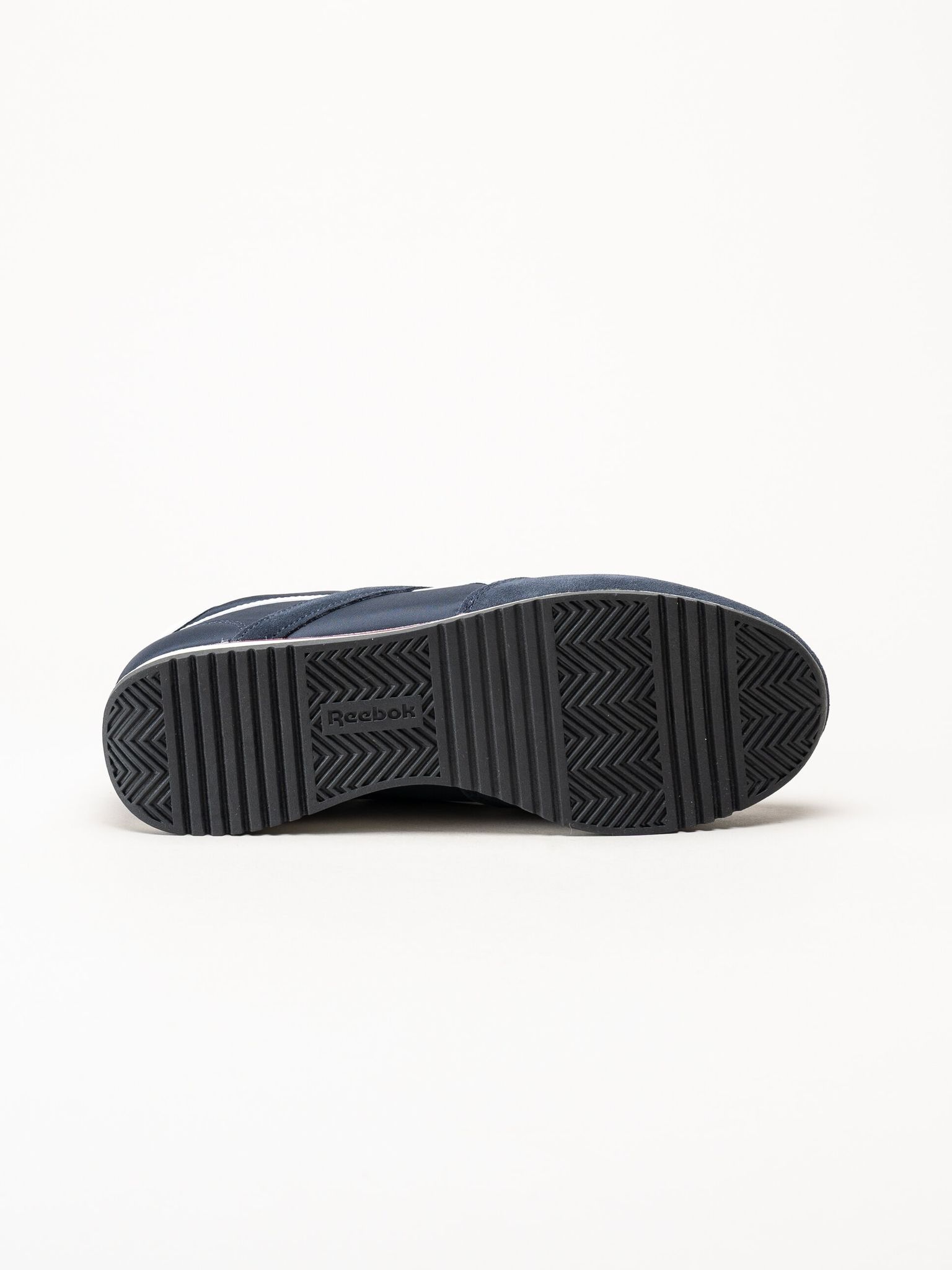 Reebok - World 70 - Mörkblå sneakers i mocka  och textil