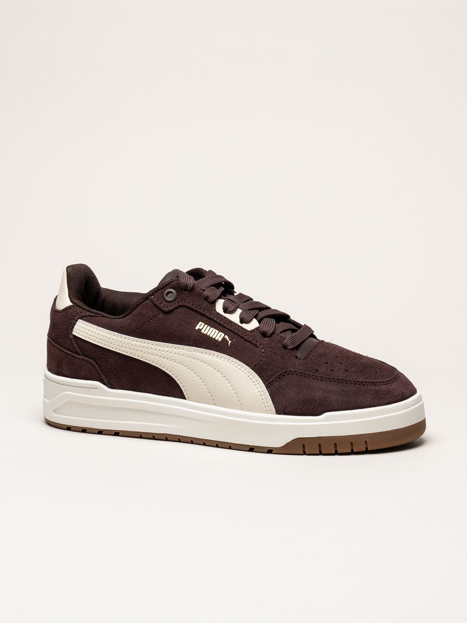 Puma - Shuffle Downtown - Mörkbruna sneakers
