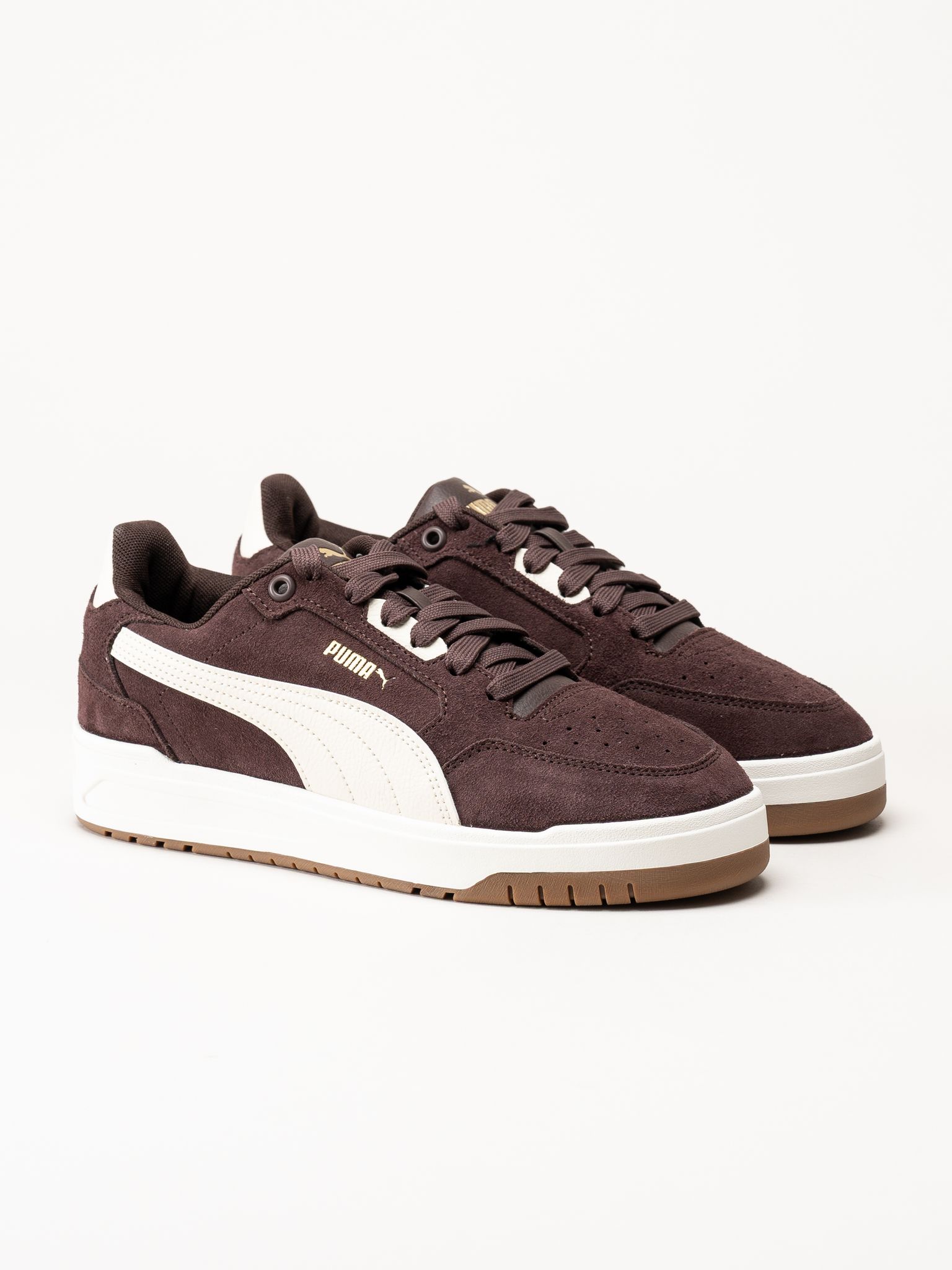 Puma - Shuffle Downtown - Mörkbruna sneakers