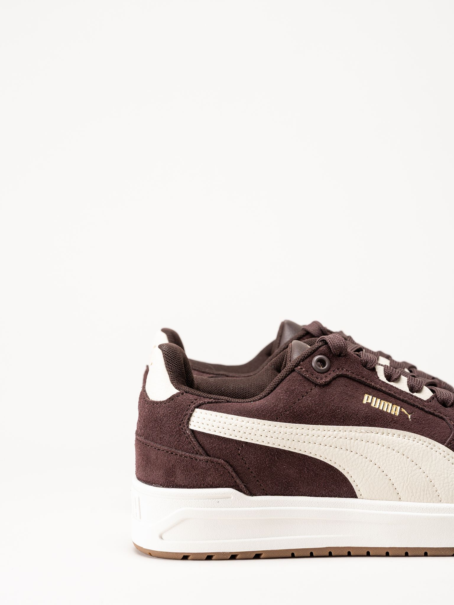 Puma - Shuffle Downtown - Mörkbruna sneakers