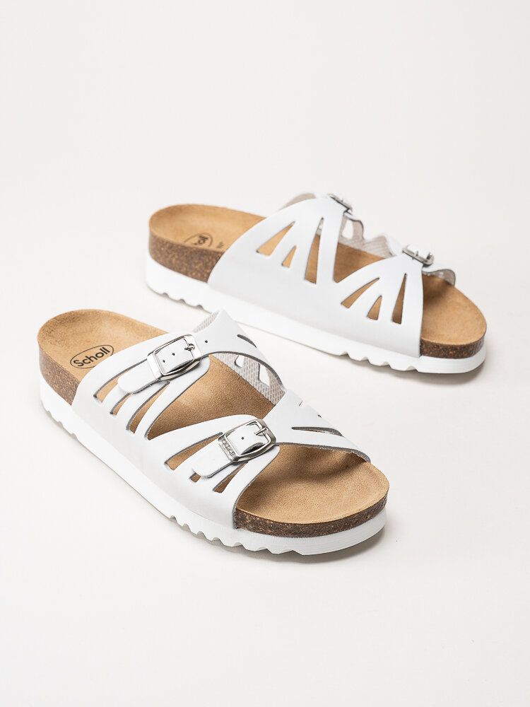 Scholl - Ystad - Off white slip in sandaler