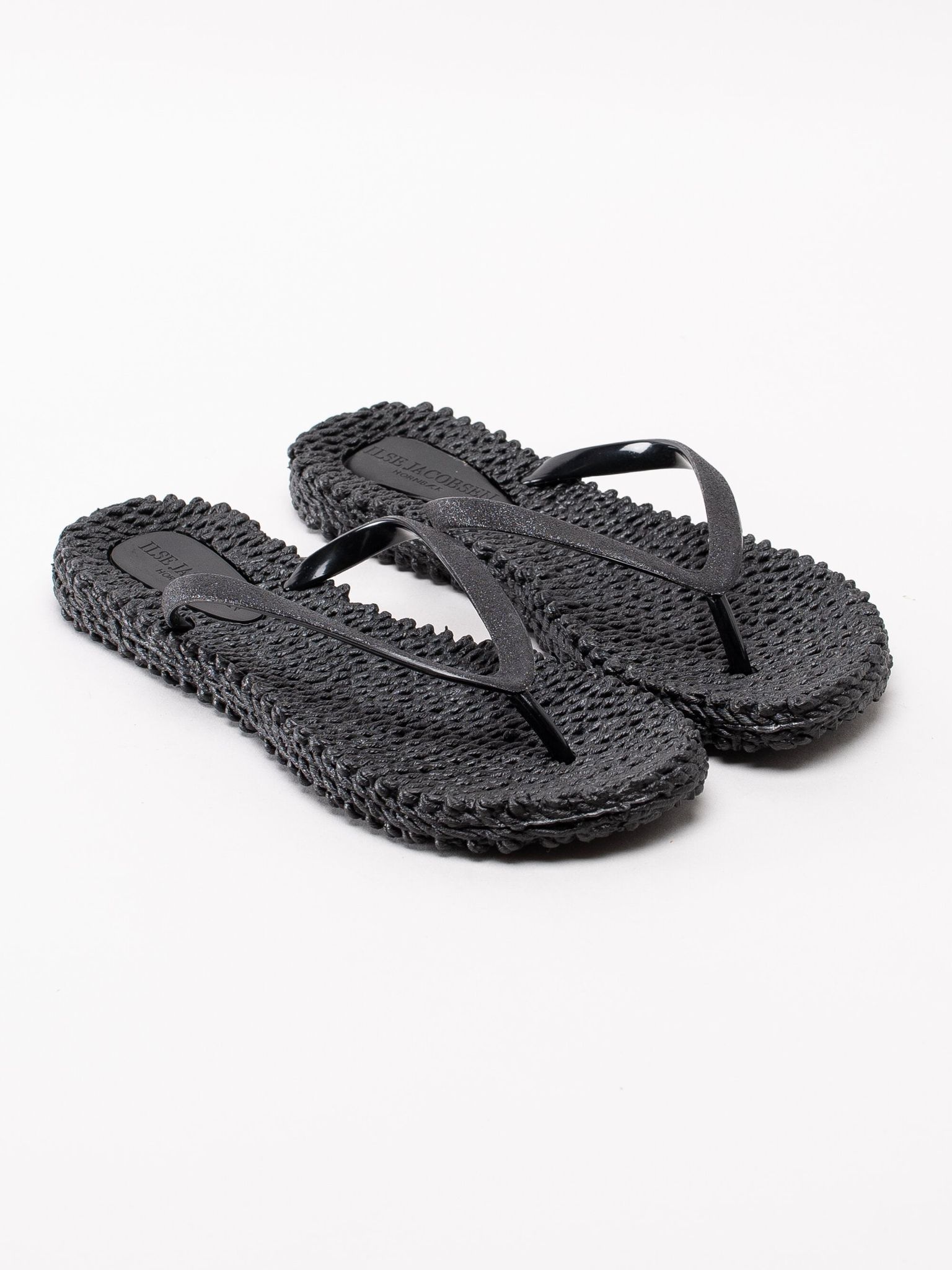 Ilse Jacobsen - Cheerful01 - Svarta flip flops med glitter