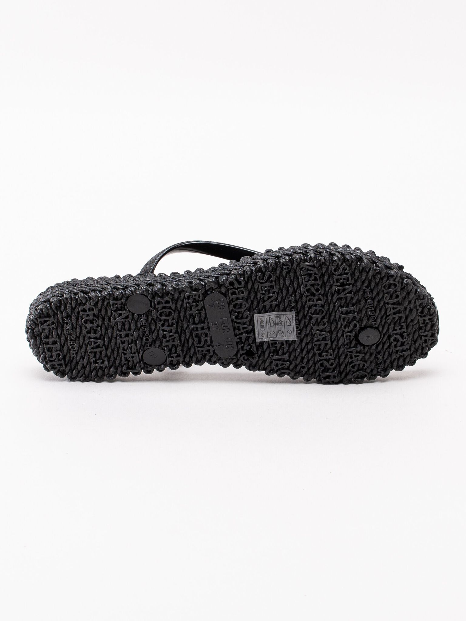 Ilse Jacobsen - Cheerful01 - Svarta flip flops med glitter