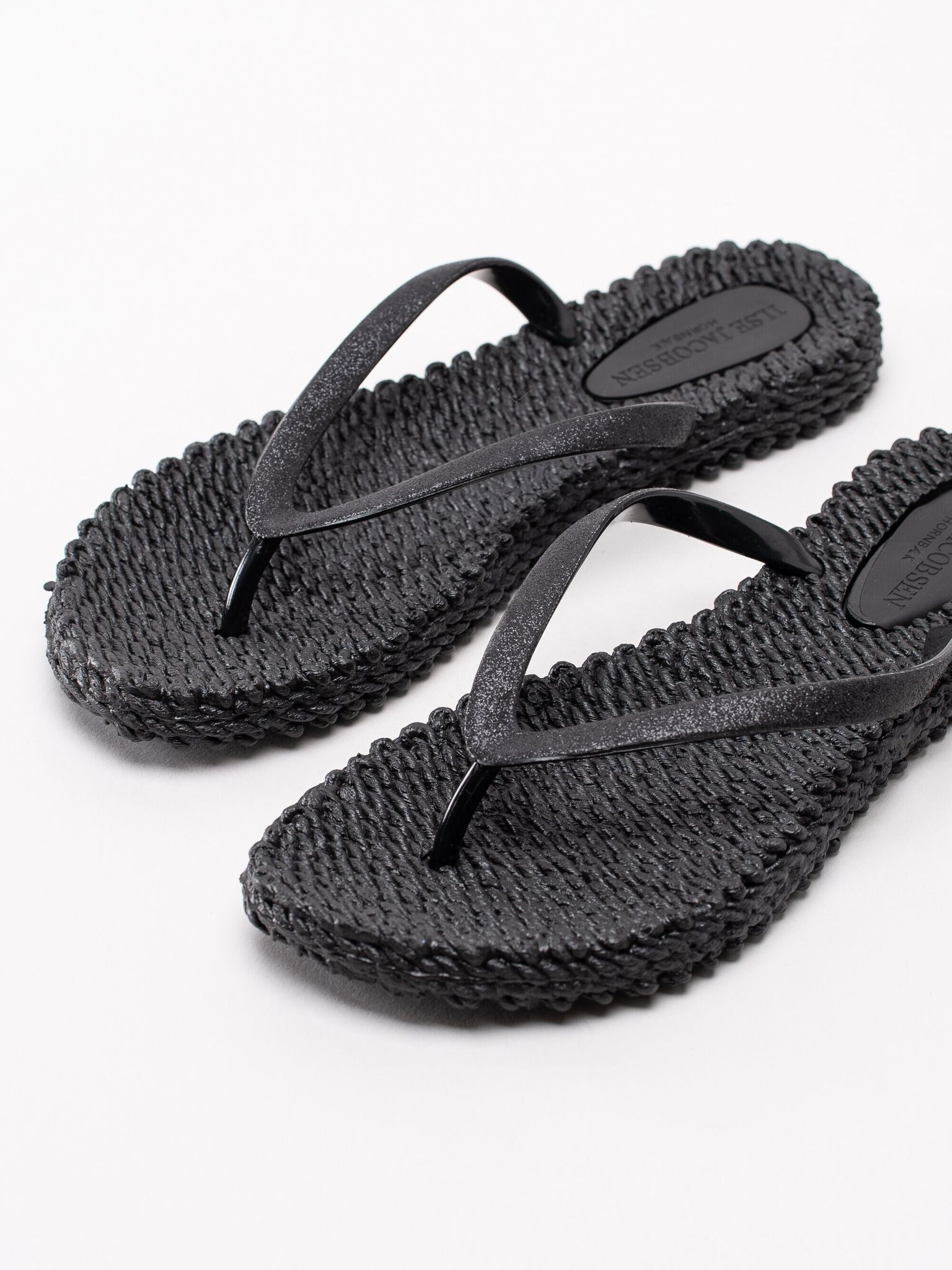 Ilse Jacobsen - Cheerful01 - Svarta flip flops med glitter