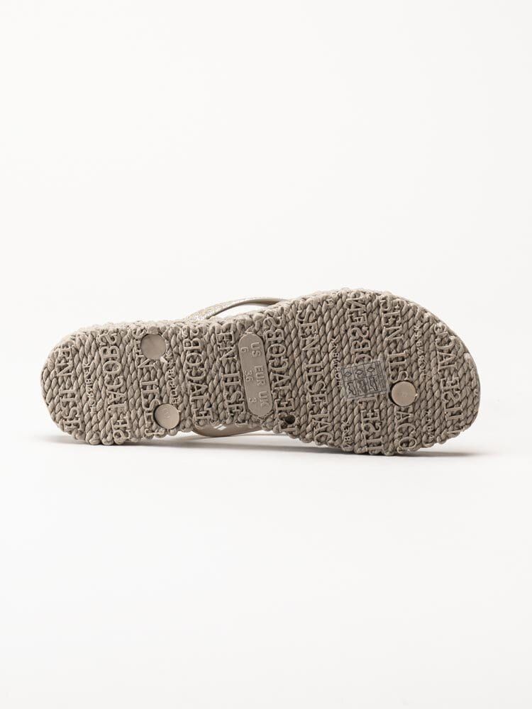 Ilse Jacobsen - Cheerful01 - Beige flip flops med glitter