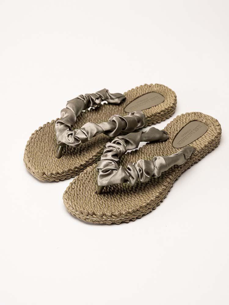 Ilse Jacobsen - Cheerful06 - Gröna flip flops med satinremmar