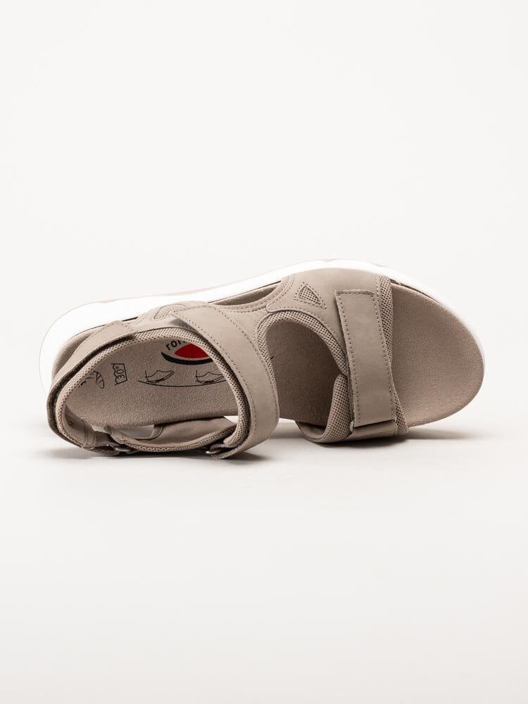 Gabor - Rollingsoft - Beige sandaler i nubuck