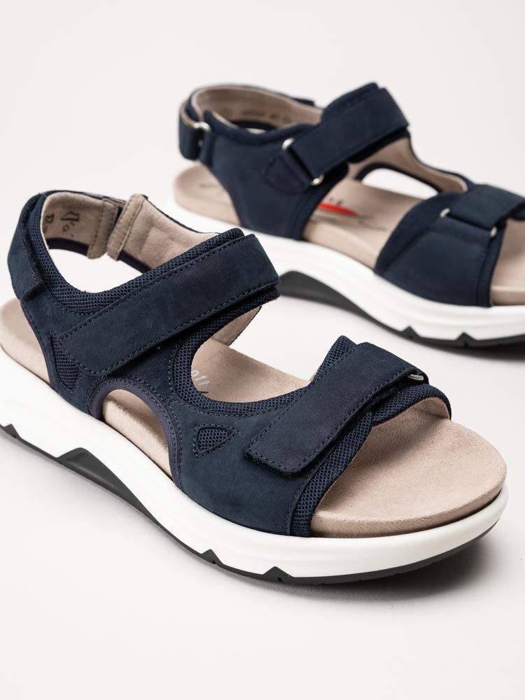 Gabor - Rollingsoft - Mörkblå sandaler i nubuck