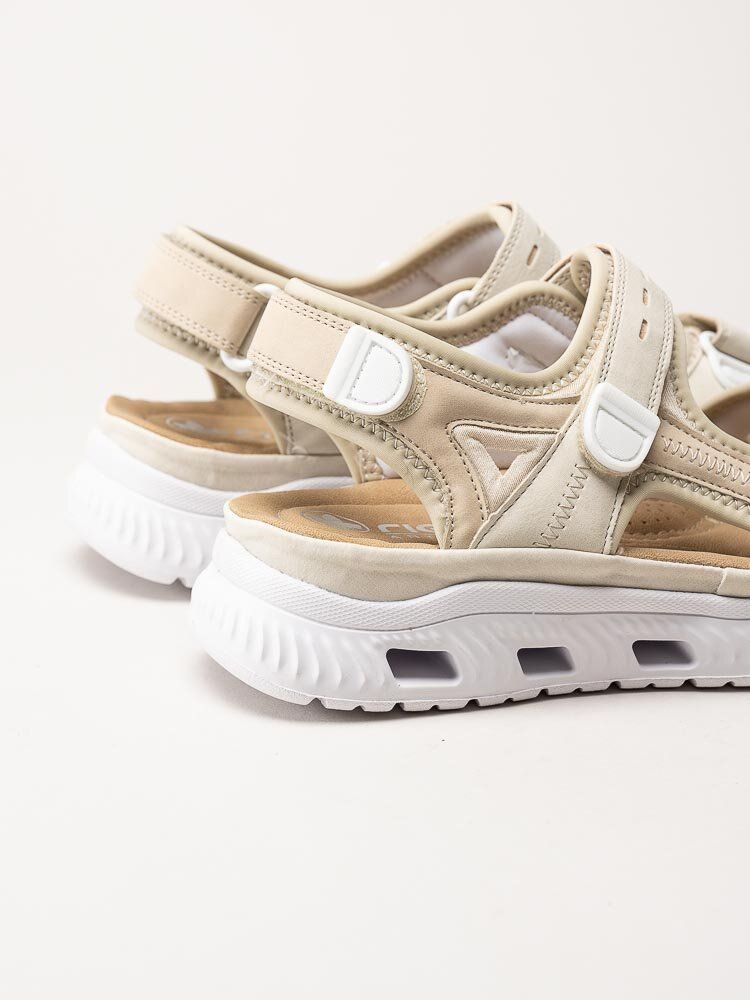 Rieker - Beige sportiga sandaler