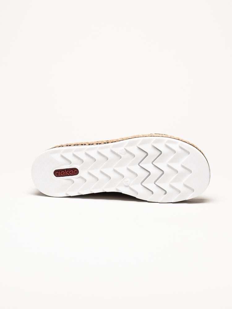 Rieker - Bruna slip in sandaler i skinn