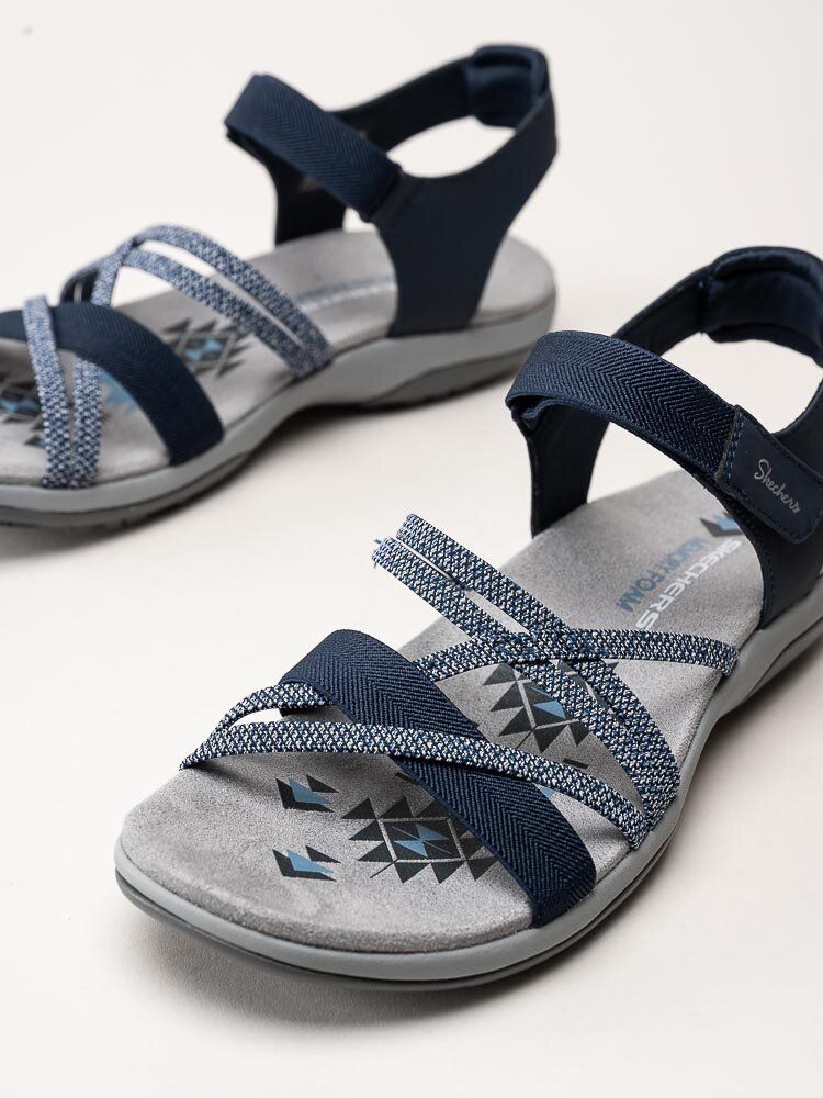 Skechers - Womens Reggae Slim - Mörkblå sportiga sandaler