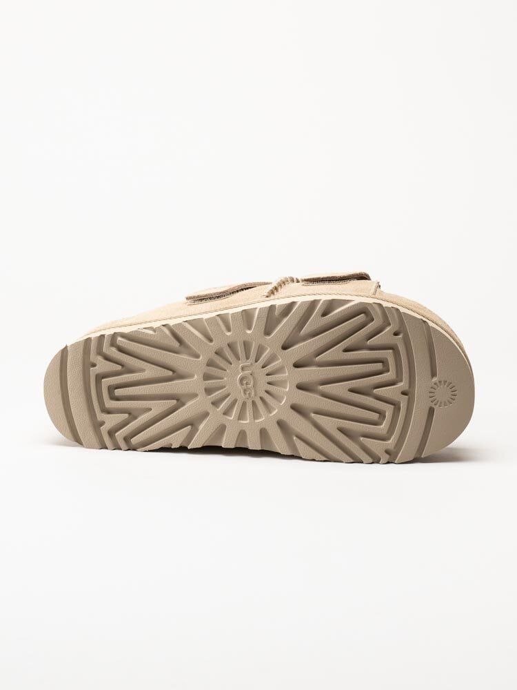 UGG - W Goldenstar Hi Slide - Beige slip in platåsandaler